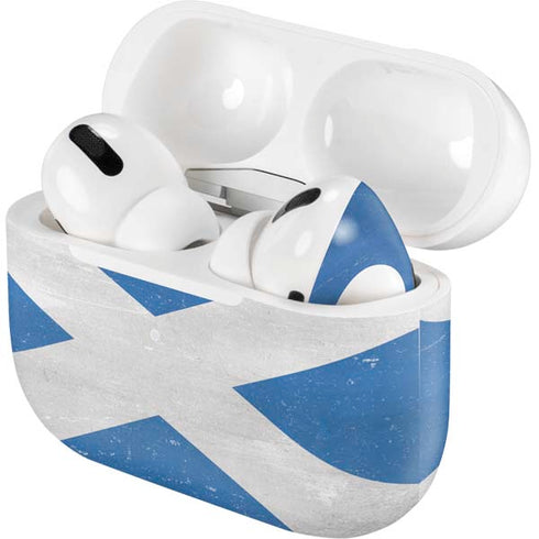 Scotland Flag Distressed AirPods Skins